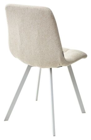 Стул CHILLI SQUARE TRF-11 светло-бежевый ткань, белый каркас