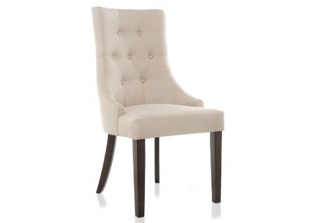 Деревянный стул Elegance dark walnut / fabric cream