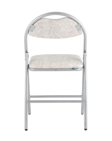 Стул складной Hagen экокожа белый мрамор каркас металлик