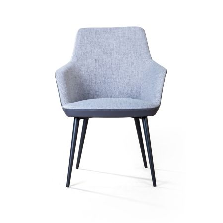 Стул с подлокотниками FRANK рогожка комби серый Стул с подлокотниками FRANK рогожка комби серый