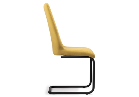 Стул Лулла горчичный, черный