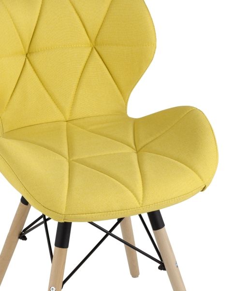 Стул Бон рогожка желтый