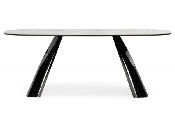 Керамический стол Танго 200х200х90 белый мрамор carla larkin, белый Керамический стол Танго 200х200х90 белый мрамор carla larkin, белый