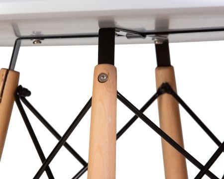 Стол обеденный CHELSEA`80 ножки светлый бук, столешница светло-серый GR-01