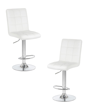 Набор 2 шт Стул барный KRUGER, белый