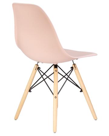 Стул обеденный DSW ножки светлый бук, светло-розовый PK-02 Стул обеденный DSW ножки светлый бук, светло-розовый PK-02
