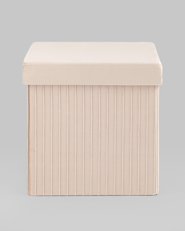 Пуф складной с ящиком Store Square бежевый Пуф складной с ящиком Store Square бежевый