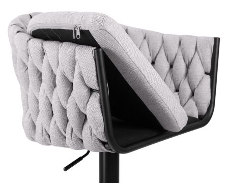 Стул барный LEON серая ткань LAR 275-17