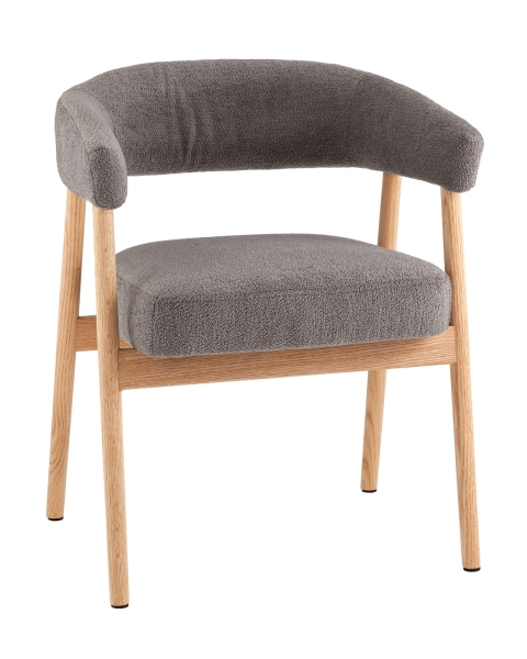 Стул обеденный Zubo с деревянными ножками темно-серый Стул обеденный Zubo с деревянными ножками темно-серый