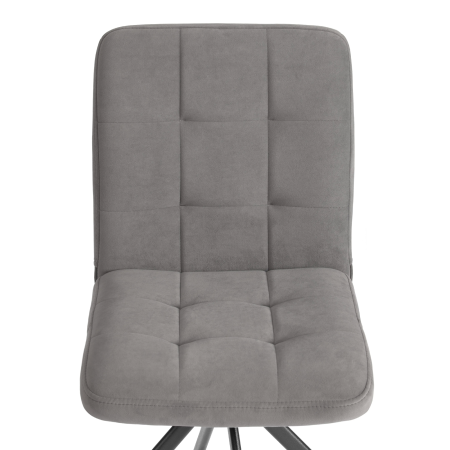 Стул обеденный Medeo серый велюр