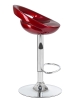 Стул барный DISCO бордовый металлик