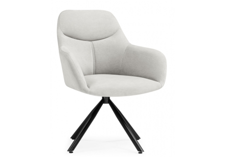 Стул на металлокаркасе Бартон 2 ткань мадера 2, черный матовый