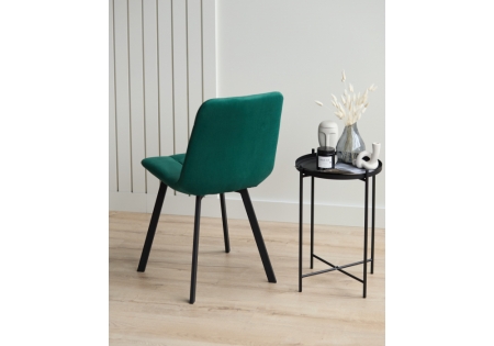 Стул на металлокаркасе Чилли зеленый, черный