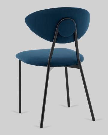 Стул обеденный Квинси велюр синий Стул обеденный Квинси велюр синий