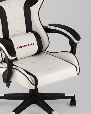 Кресло спортивное Shadow TopChairs бело-черный
