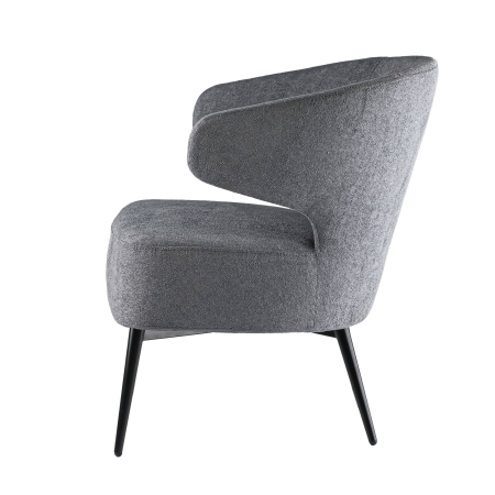 Кресло Робби букле темно-серый MOSS 996