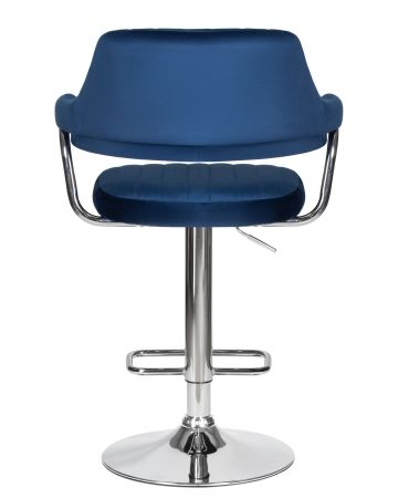 Стул барный CHARLY синий велюр MJ9-117
