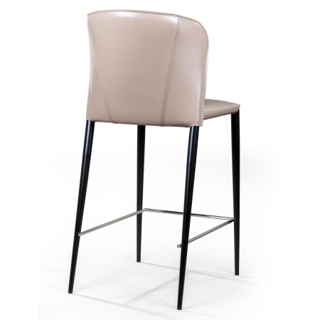 Полубарный стул Albert, кожа капучино
