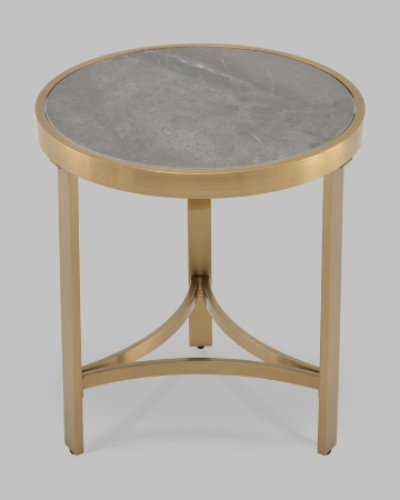 Журнальный столик Адриана 50*50 см серая керамика