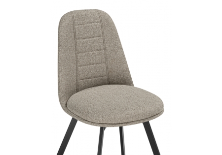 Стул на металлокаркасе Texas 2 латте поворотный, черный