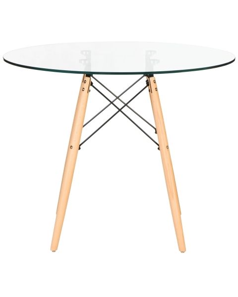 Стол обеденный CHELSEA`90 GLASS ножки светлый бук, столешница стекло Стол обеденный CHELSEA`90 GLASS ножки светлый бук, столешница стекло