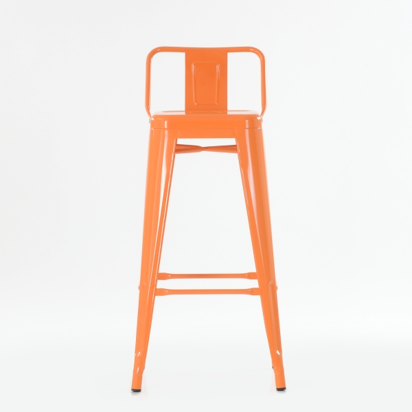 Барный стул Tolix style оранжевый Барный стул Tolix style оранжевый