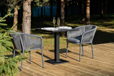 "Каффе" обеденная группа на 2 персоны, цвет "серый гранит"