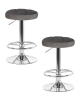 Набор 2 шт Табурет барный BRUNO, серый велюр (MJ9-75)