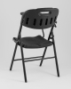 Стул складной банкетный со столиком черный