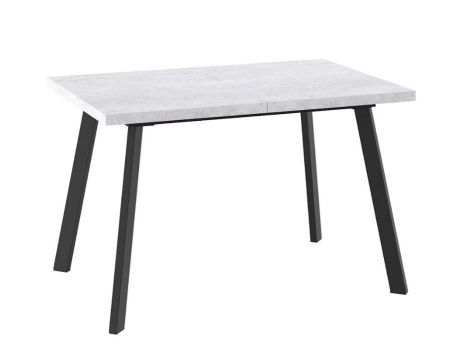 Cтол раздвижной БОРГ-120(160)х80 серый сланец, черный