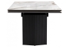 Керамический стол Монерон 200(260)х100х77 серый, черный