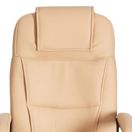 Кресло BERGAMO хром экокожа, бежевый
