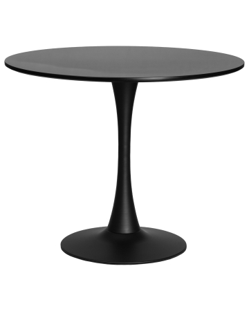 Стол обеденный MIA черная столешница, черное основание