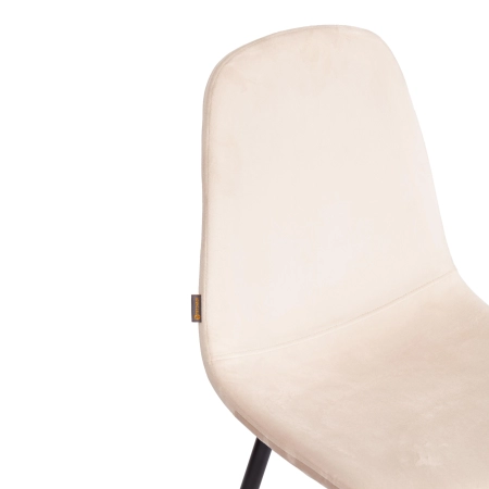 Стул BREEZE (mod. JSC-58) велюр и металл, бежевый и черный Стул BREEZE (mod. JSC-58) велюр и металл, бежевый и черный