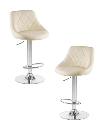 Набор 2 шт Стул барный LOGAN, кремовый