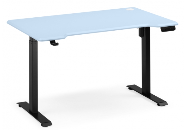 Компьютерный стол Маркос 140х80 голубой, черный Компьютерный стол Маркос 140х80 голубой, черный