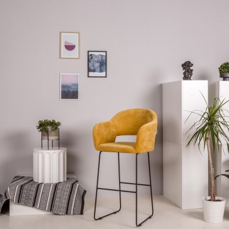 Кресло полубар Oscar Желт/Линк