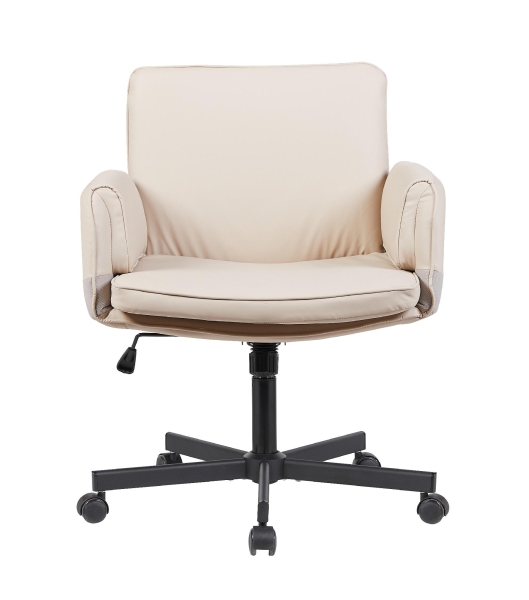 Кресло офисное TopChairs Foldo с откидными подлокотниками бежевое