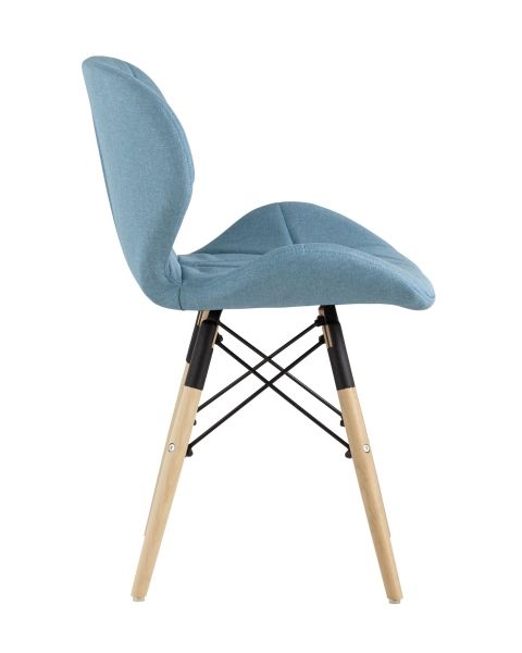Стул Бон рогожка голубой