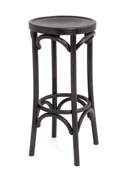 Барный деревянный табурет Венский 750 венге с твердым сиденьем