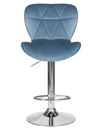 Стул барный BARNY пудрово-голубой велюр MJ9-74