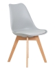 Стул обеденный JERRY SOFT ножки светлый бук сиденья светло-серый GR-01