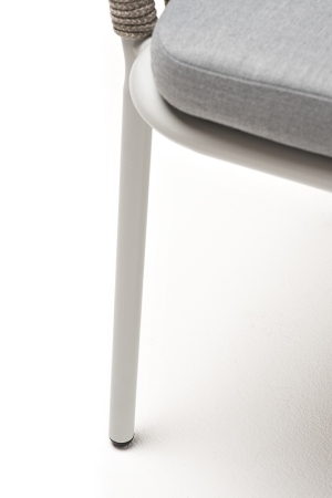 "Марсель" стул плетеный из роупа, каркас алюминий светло-серый (RAL7035) муар, роуп серый меланж круглый, ткань светло-серая "Марсель" стул плетеный из роупа, каркас алюминий светло-серый (RAL7035) муар, роуп серый меланж круглый, ткань светло-серая