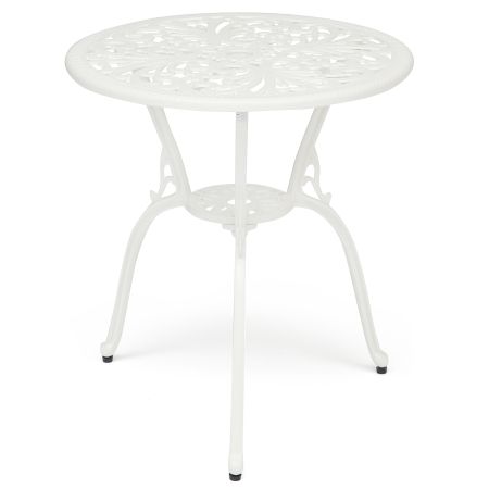 Комплект Secret De Maison Romance (стол + 2 стула) алюминиевый сплав, D60/H67, 53х41х89 см, белый Комплект Secret De Maison Romance (стол + 2 стула) алюминиевый сплав, D60/H67, 53х41х89 см, белый