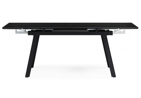 Керамический стол Норман 140(200)х80 черный мрамор, черный