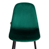 Стул BREEZE (mod. JSC-58) велюр и металл, зеленый, черный