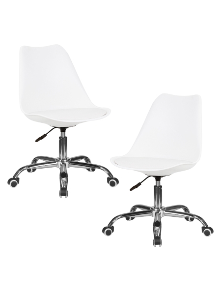Набор 2 шт Офисное кресло для персонала MICKEY белый