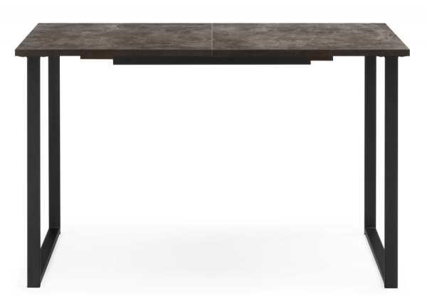 Стол деревянный Лиман 117 (157) x 77 бетон темный, черный матовый Стол деревянный Лиман 117 (157) x 77 бетон темный, черный матовый