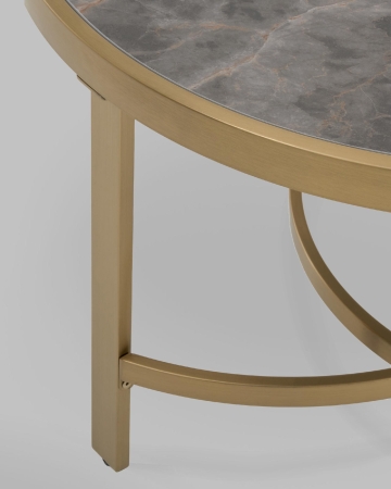 Журнальный столик Адриана 80*80 см серая керамика