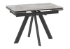Cтол с керамическим покрытием Джейтон-110 серый, черный 110x70